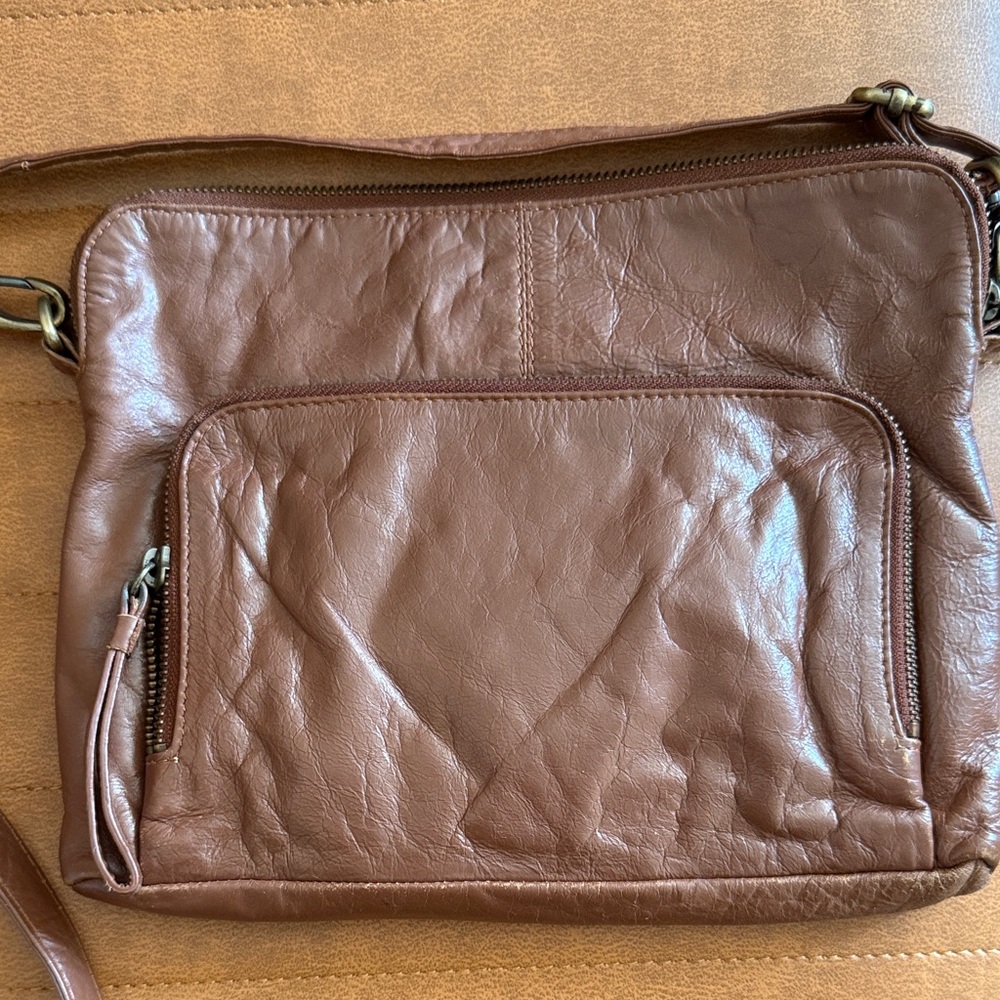 Brown Latico Crossbody Bag